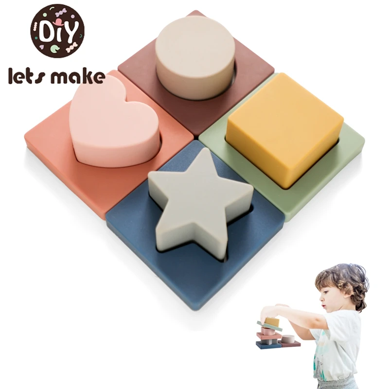 

Baby Silicone Montessori Toys Puzzle Number Shape Matching For 3D Puzzle Game Mixed Educational Toys Sensory Interactive Toys