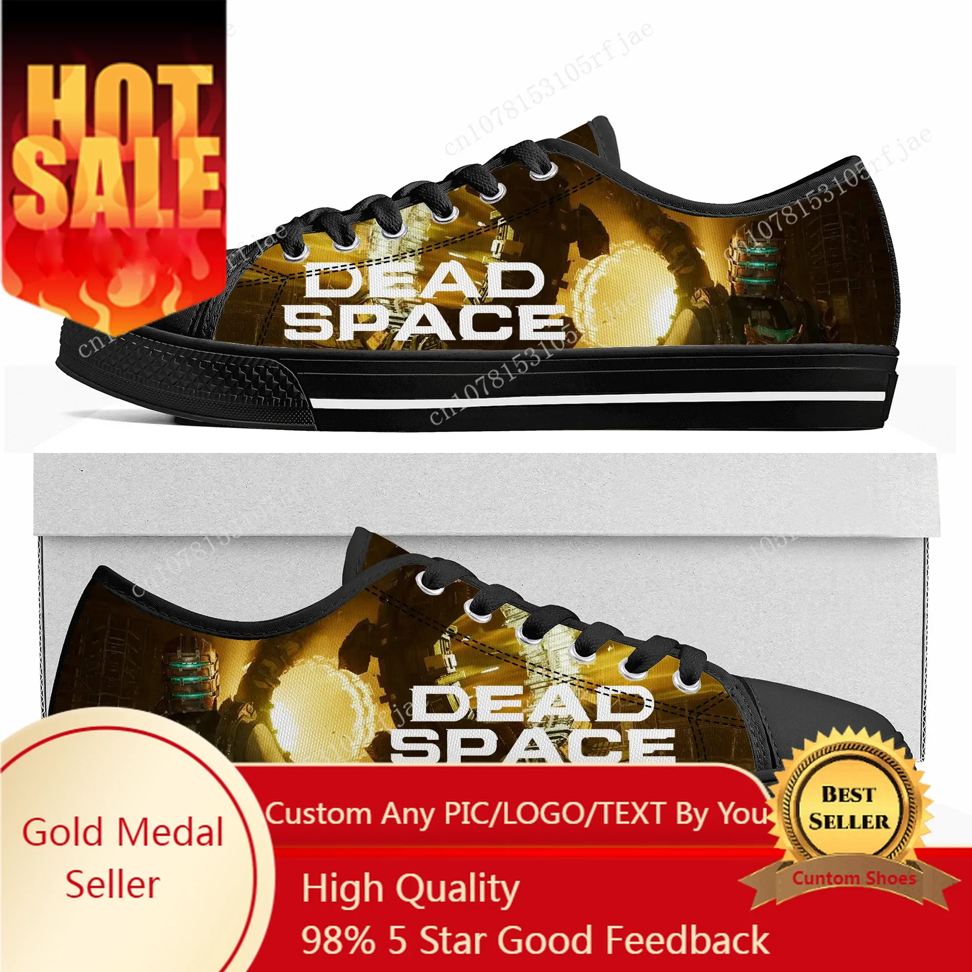 

Dead Space Low Top Sneakers Hot Cartoon Game Womens Mens Teenager Shoes Casual Fashion Tailor Made Canvas Sneaker