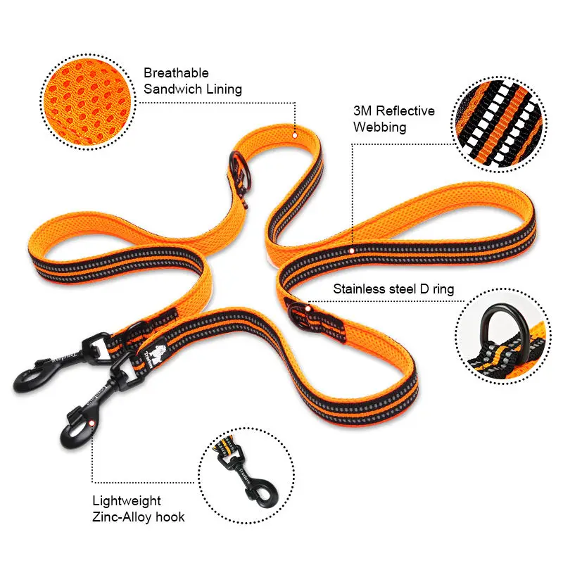 Truelove 7 In 1 Multi-Function Adjustable Dog Lead 3