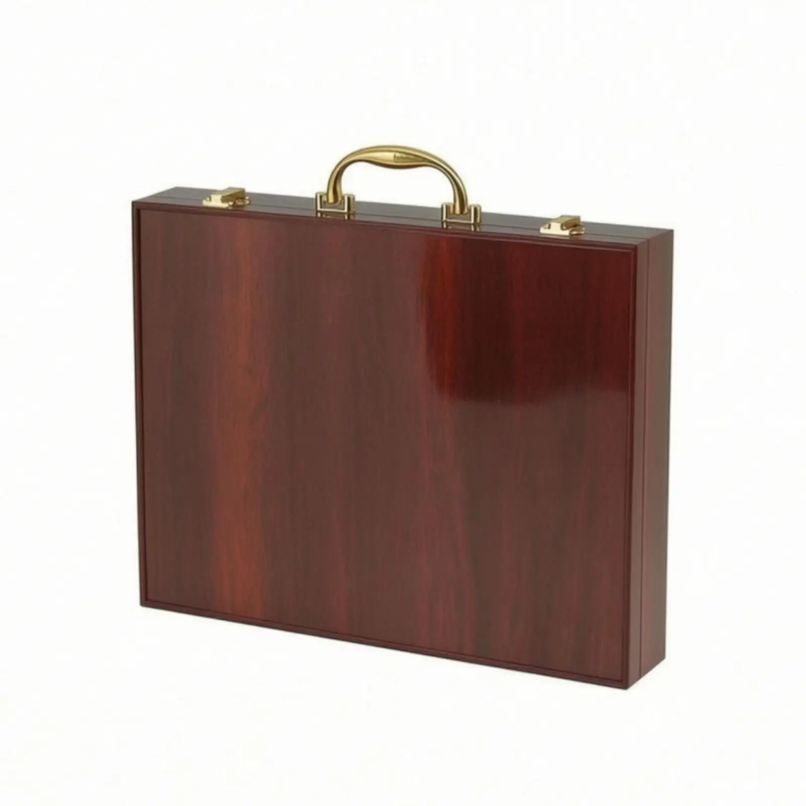 Wooden Vintage Presentation Box Rigid Wooden Vintage Box with Lid Glossy for Special Occasions, Celebrations, Home Storage