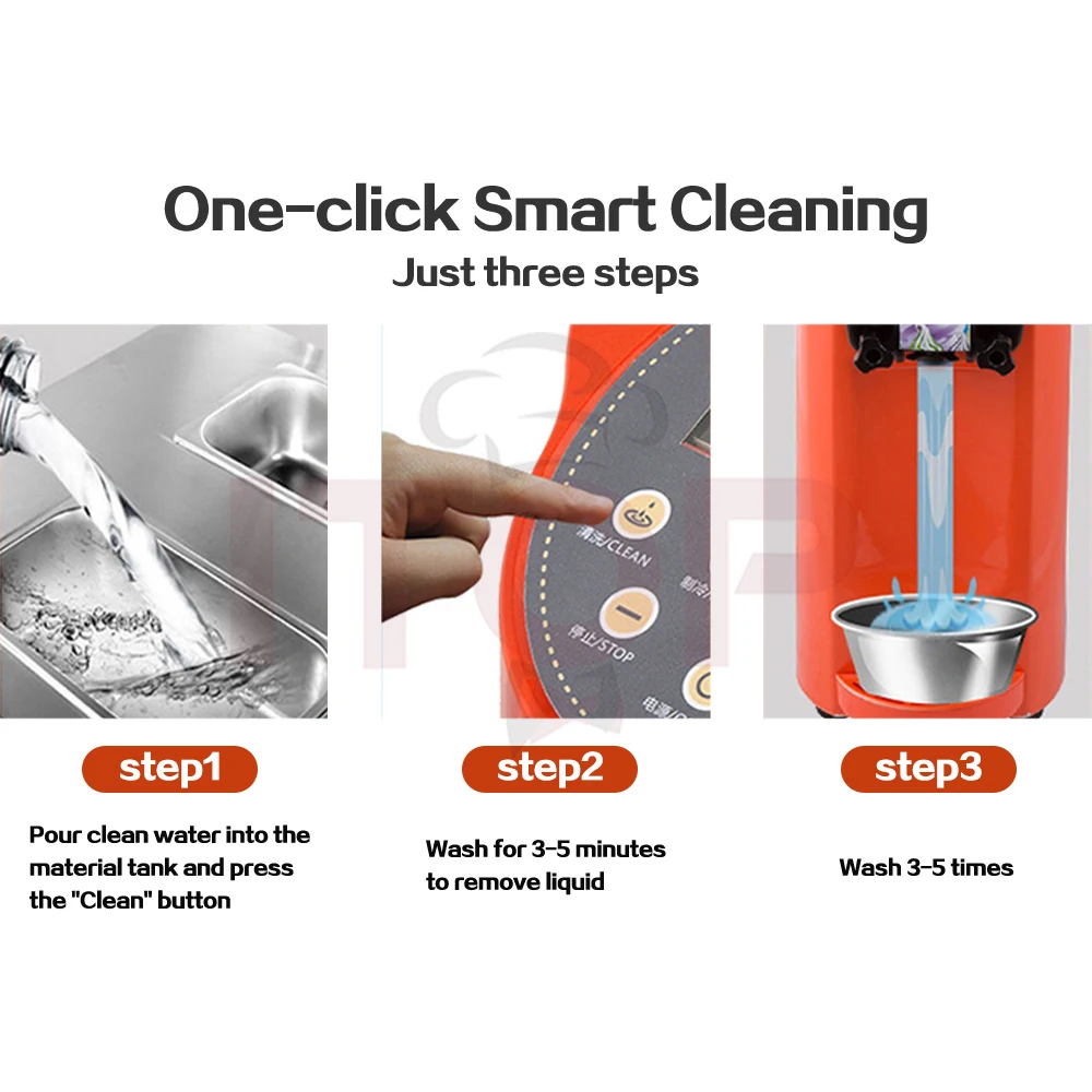 50% de descuento en máquina comercial De helados Soft Serve - Máquina De helados profesional De 220 V/50-60 Hz para cafeterías, Maquina De Helados