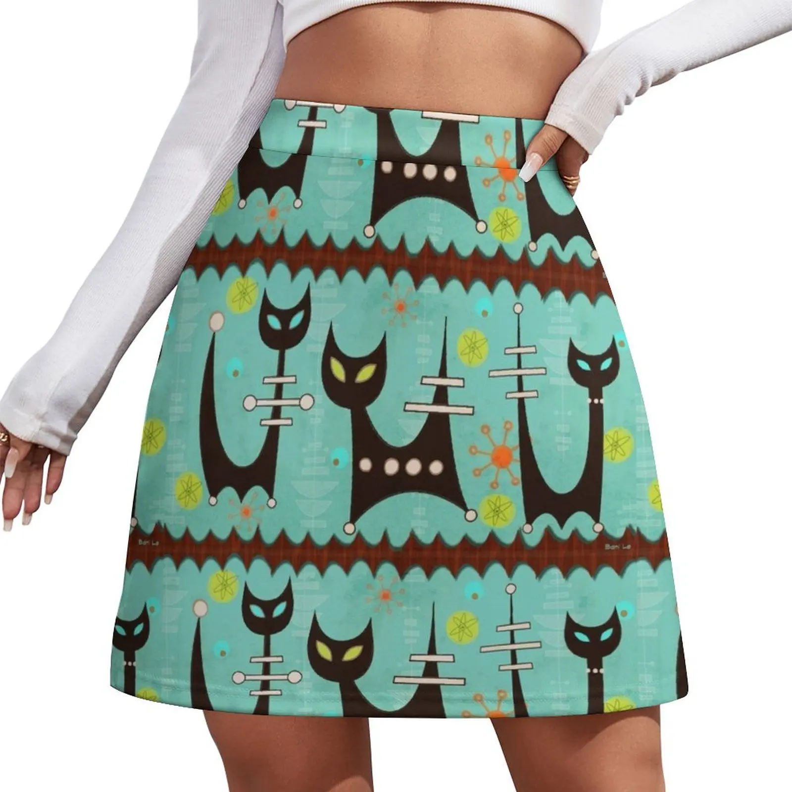 

Atomic Cats Mini Skirt Women's dress women's skirt 2025 trend fashion korean clothing