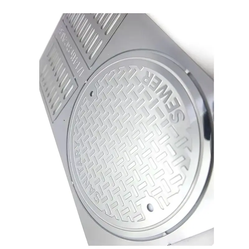 Dige Model 1/14 Or 1/16 Scale Model Scene Manhole Cover And Drain Outlet Etched Metal Parts 225 Rc Accessories