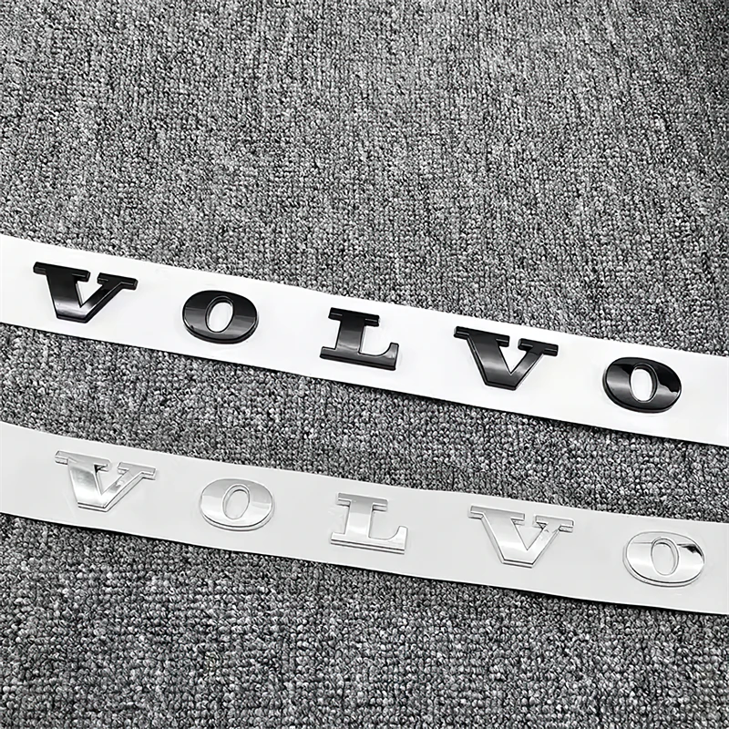 Volvo Car Letter Badge Auto Trunk Metal Stickers For Volvo Xc60 Xc90 V40 V60 S60 V50 V90 S80 C40 XC40 V70 XC70 C30 C70 Rdesign