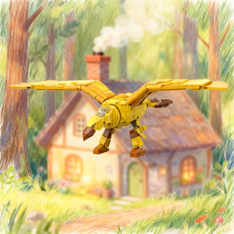 

2660 деталей MOC: Золотой Кондор — Таинственные Городища Золота. Модель-конструктор. Креативный подарок для самостоятельной сборки. Декоративный элемент. Премиум-качество.