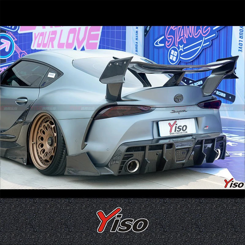 FOR TOYOTA SUPRA A90 Modified Carbon fiber YISO V2 WING wing BAT KING WING