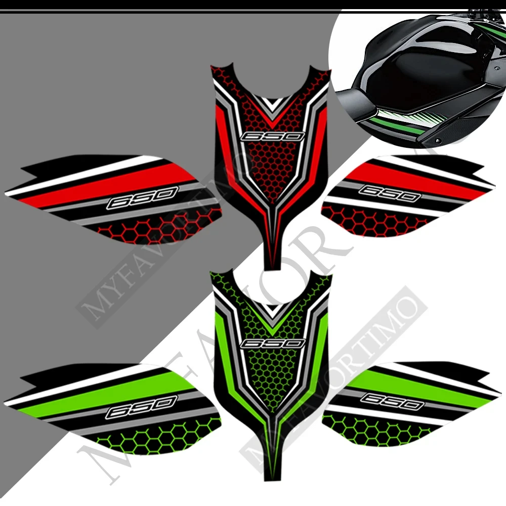 Motorcycle Protector Fairing Fender windscreen windshield stickers PVC decoration decals Full Set For Kawasaki Ninja 650 2018-20