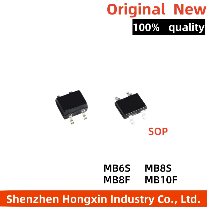 100 pieces of MB6S ultra-thin rectifier bridge stack MB2S/MB8S/MB10F/MB10S/MB6F/MB8F/MBF