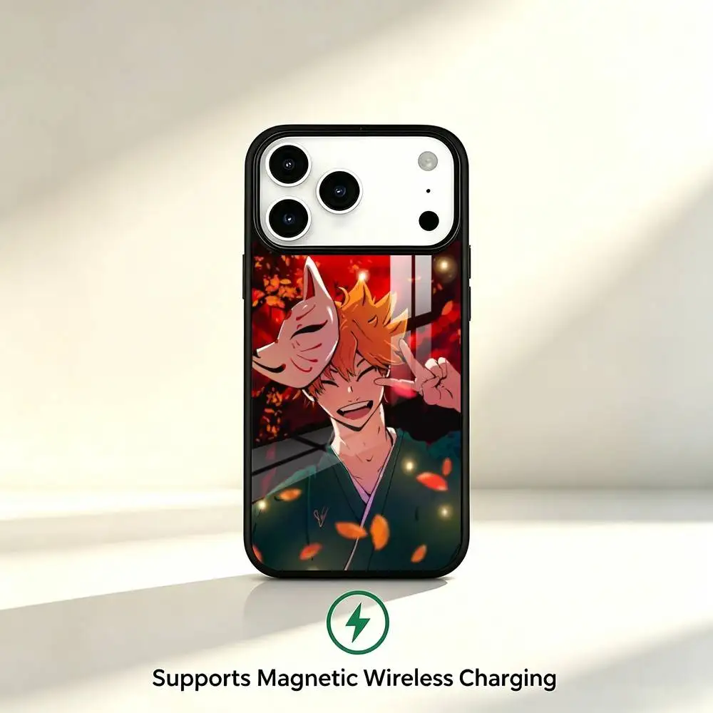 Shoyo Hinata H-Haikyuus Phone Case For iPhone17,16,15,14,13,12,11 Plus,Pro Compatible with magnetic wireless charging