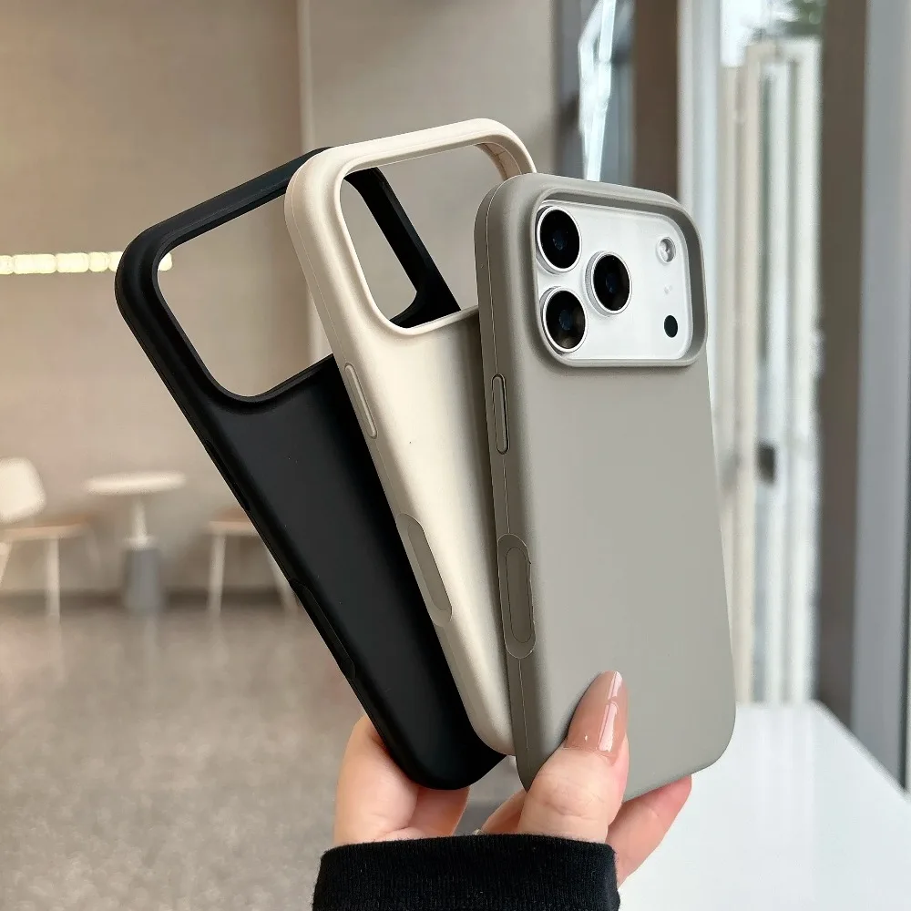 Neue Flüssigsilikon-Magnethülle für MagSafe für iPhone 17 Air 16 15 14 13 12 11 Pro Max Plus Kabelloses Laden Matte Solide Schutzhülle – Detail 2