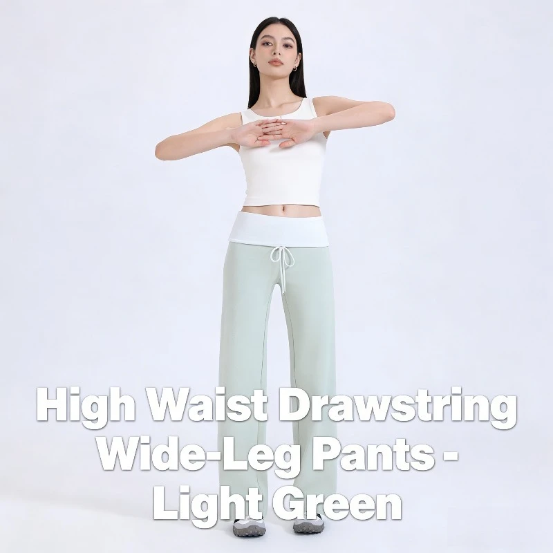 

2026 Slim-fit Sports Pants Casual Drawstring Straight-leg Yoga Pants for Women