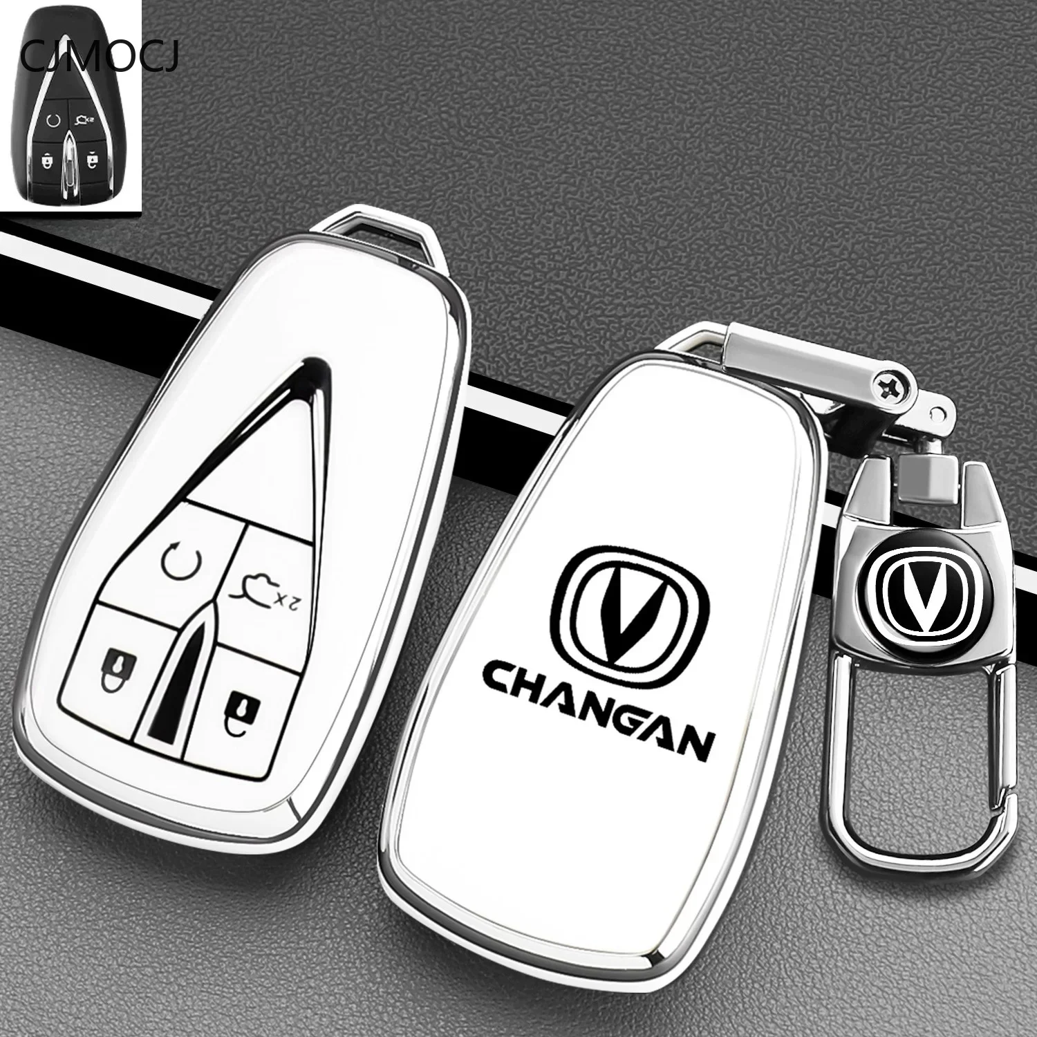 For 2026 Changan X5 Plus High-Energy PRO Key Case Cover, TPU Soft Protective Car Key Fob Shell, Keychain, Changan Accessories
