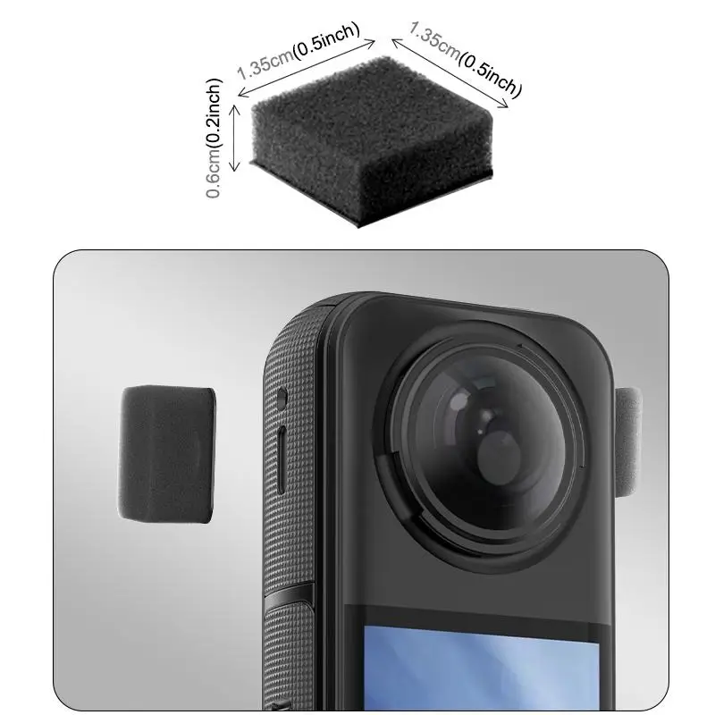 PULUZ 6pcs Noise Reduction Windshield Foam Gasket For Insta360 X5 X4 X3
