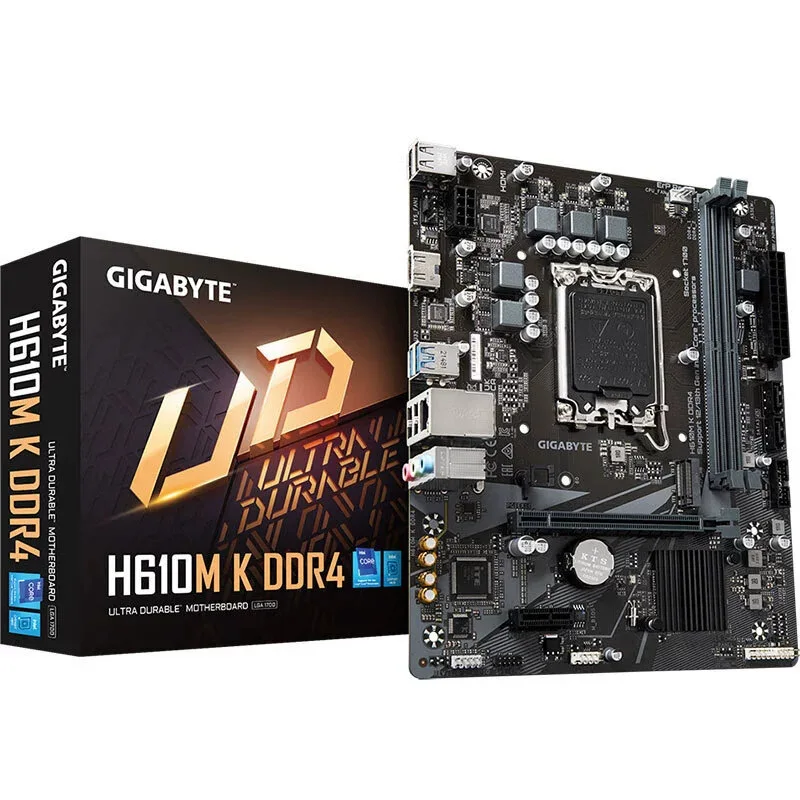 

Gigabyte H610M-K DDR4 main board for 12100F/12400F/13400F/12490F/14400F