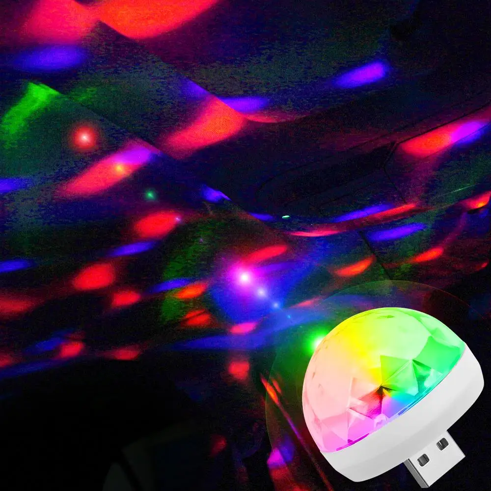 Car USB Colorful Atmosphere Light Party Light DJ LED RGB Lights for MG ZS MGZS Hecto 350 MG6 GT MGGT GS MGGS JAC Refine S3 S2 S5