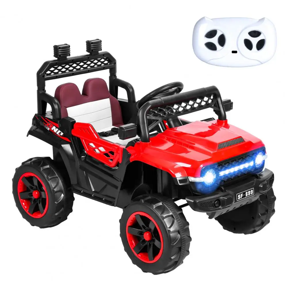 12V Kids Ride On Car,  4WD 2-Seats Side by Side Ride On Toys Car, ATV Play Car, Off-Road Battery Powered Electric Car Ride On Ve