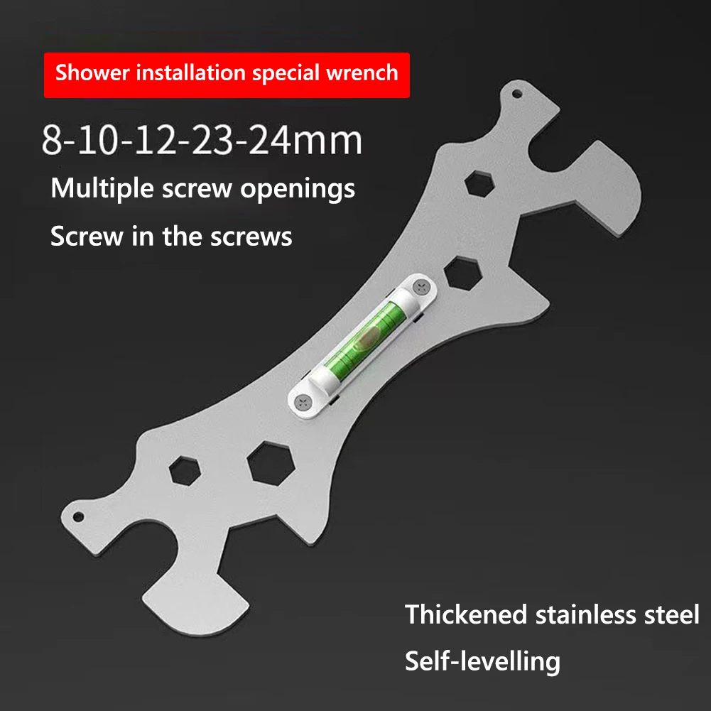 Bath Tap Special Wrench Tools with Level Shower Dual Headed Wrench Manual Tool Plumbing Tools Tap Spanner Repa