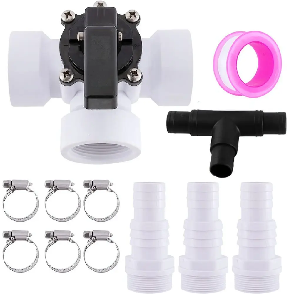 Swimming Pool 3 Way Diverter Valve Hose Adapter Connector For Hot Tub Plumbing System Flow Control Fitting
