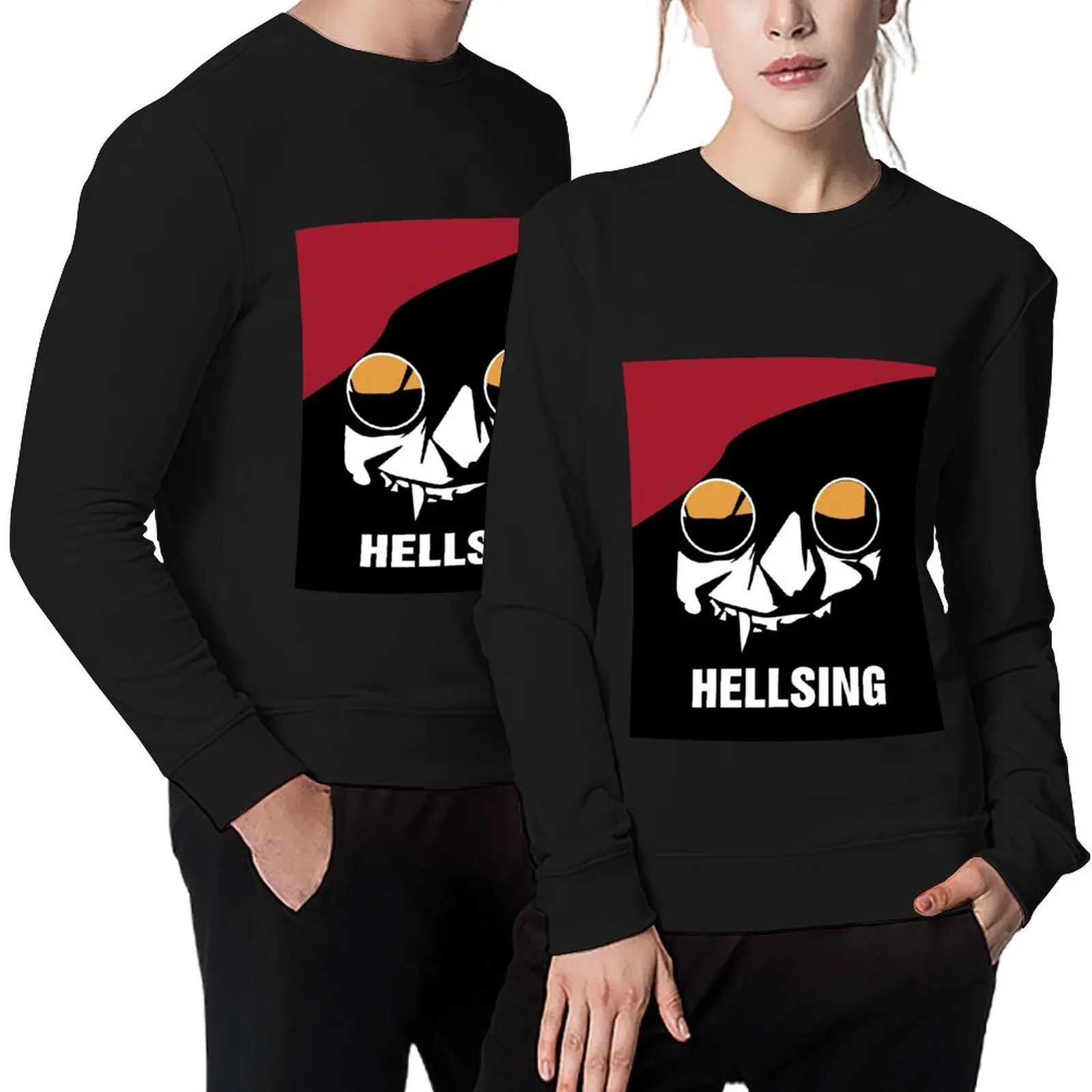

Alucard Hellsing Face Pullover mens designer clothes graphic t shirts men men's sweat-shirt set japanese style men sweatshirt