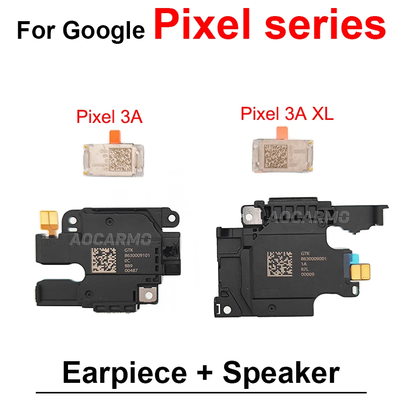 Replacement Parts For Google Pixel 3A XL 3AXL Earpiece Ear Speaker + Bottom Loudspeaker Buzzer Flex Cable