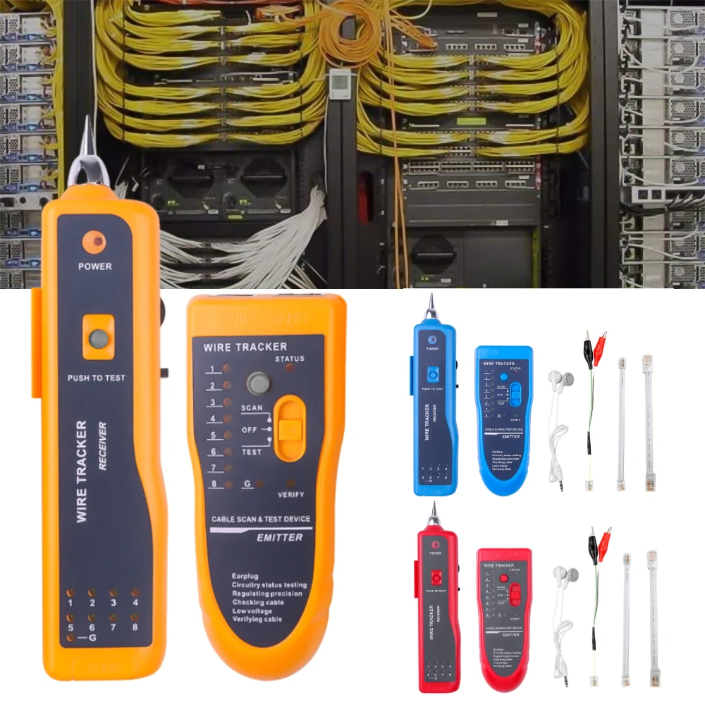 Testeur de câble réseau Cat5 Cat6 RJ45 UTP STP, détecteur de ligne, traqueur de fil téléphonique LAN, diagnostic de la tonalité, distance, testeur de câble