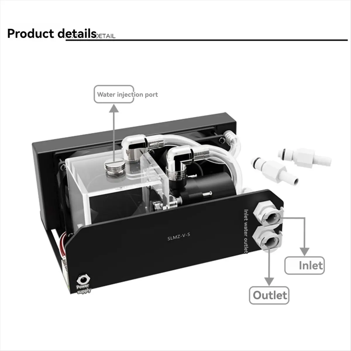 A99X 600L/H Water Cooling Pump 4 M Pump Head 12V 10W 300ML Water Cooler Tank 80mm 4000RPM Fan for PC Water Cooling System