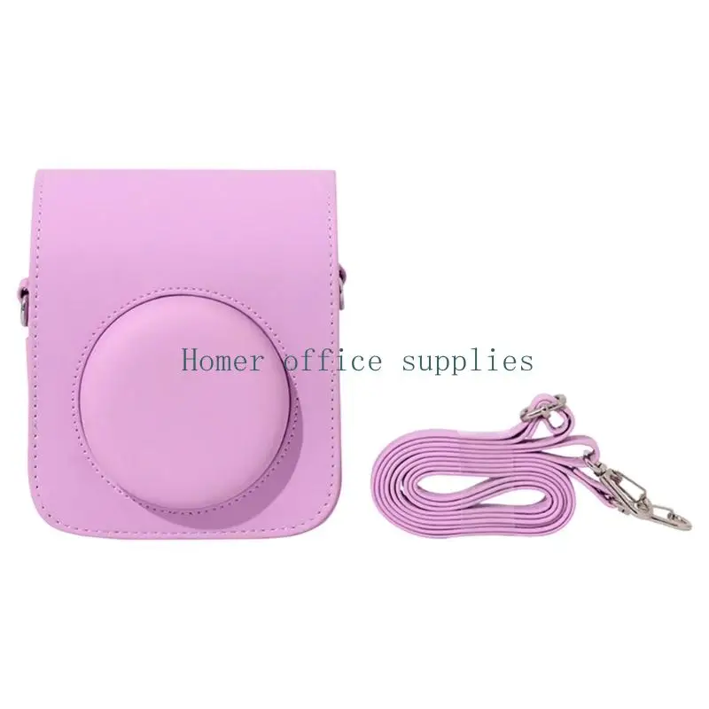 K43B Compact PU Camera Case with Shoulder Strap for CHUZHAO Casual Photo Outings