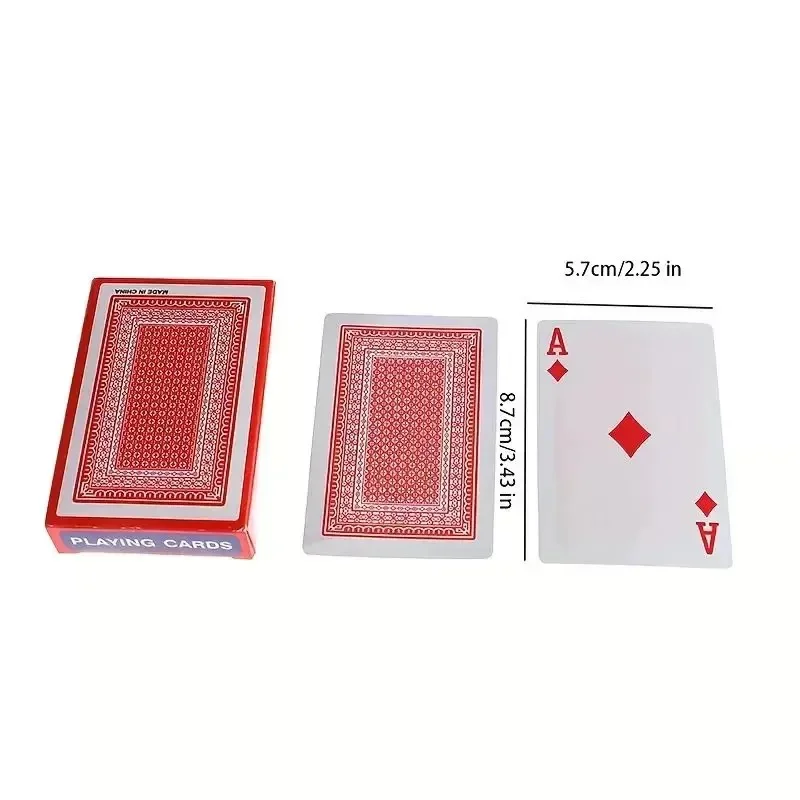 Naipes estándar impermeables 54 tamaño PVC King Poker Country juego de mesa de entretenimiento Soha para adultos 57X87mm