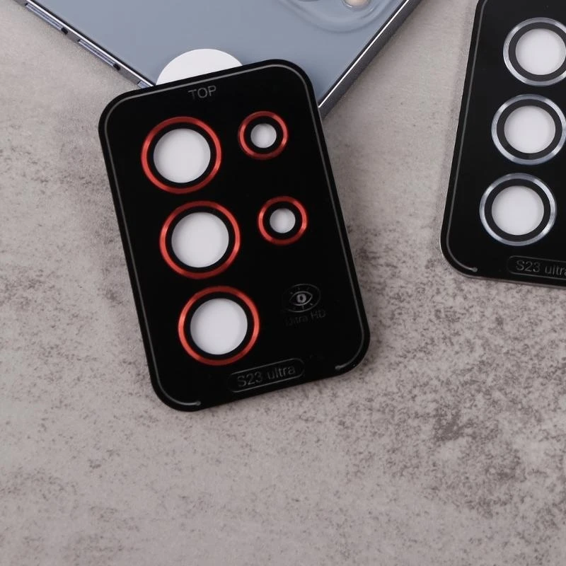 R1WD Camera Protective Cover Tempered Glass with AluminumEdge Camera Lens Protector