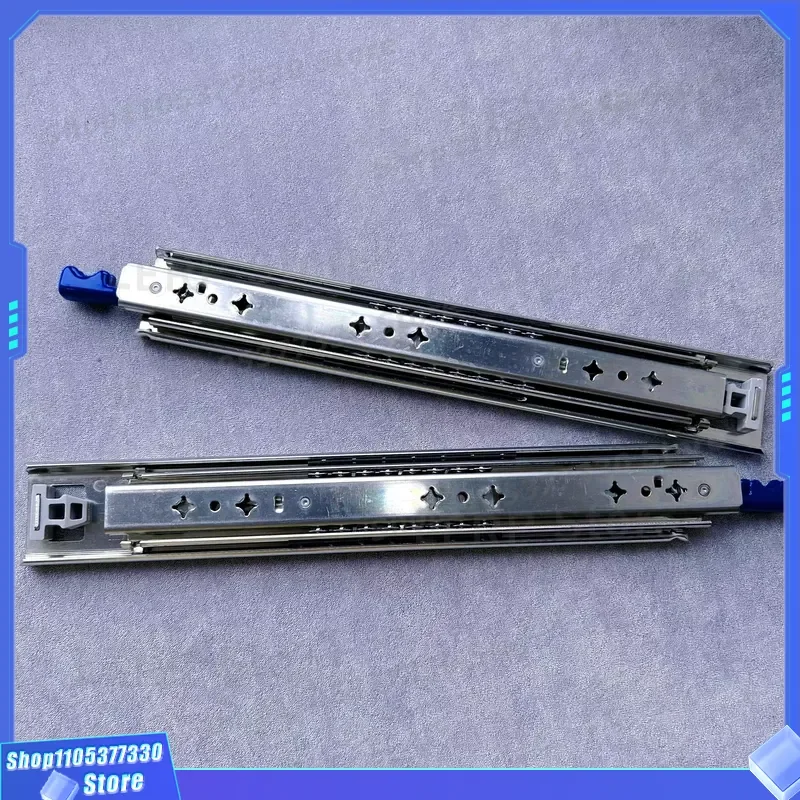 28 Inch Heavy Duty Ball Bearing Slide Rail 120kg Load Capacity Three Fold Telescopic Metal Drawer Guide for Kitchen Cabinet