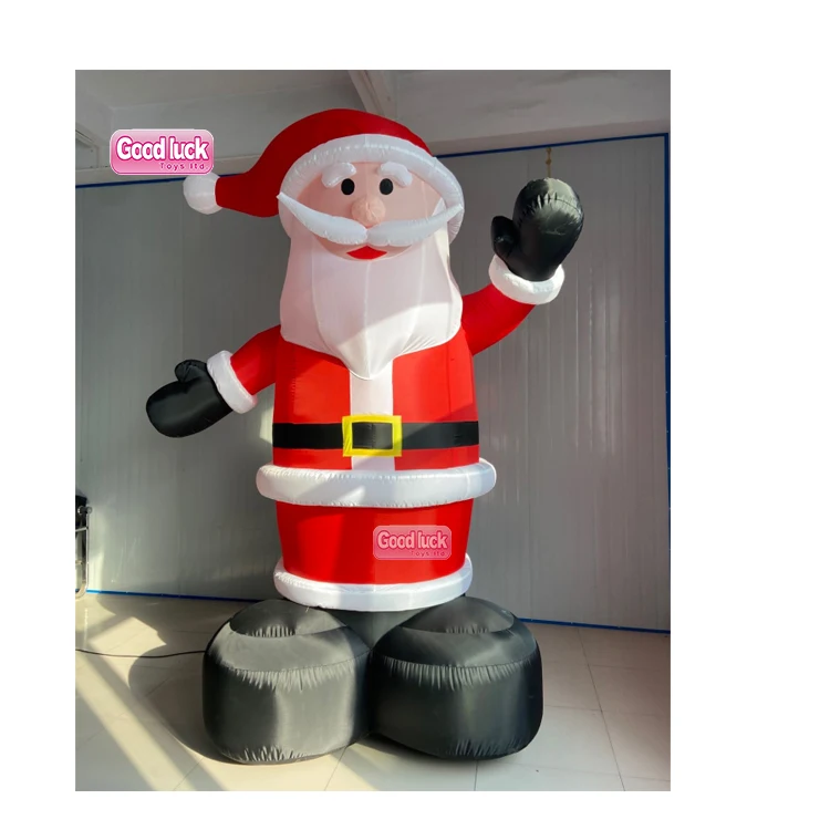 Merry Christmas Outdoor Inflatable Arch Santa's Grotto Oxford PVC Christmas House Festive Events Promotions Advertising