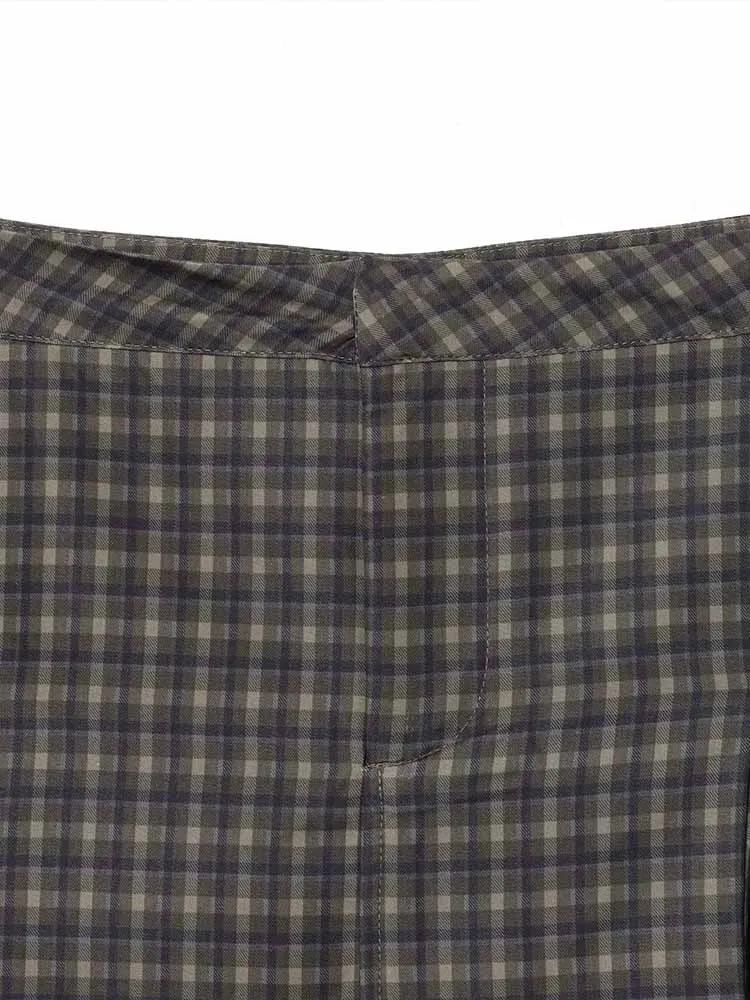 النمط الأوروبي والأمريكي الخريف الوافدين الجدد تصميم الملابس النسائية البسيطة المألوف والعصرية تنورة صغيرة منقوشة الدانتيل #3