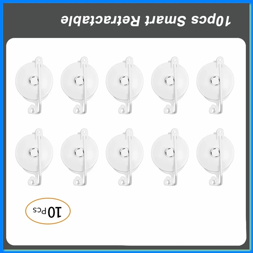 10pcs Smart Retractable Plant Yoyo with Stopper Hydroponics Grow Support Hanger Hydroponic for Home Garden Plants Grow-A75P