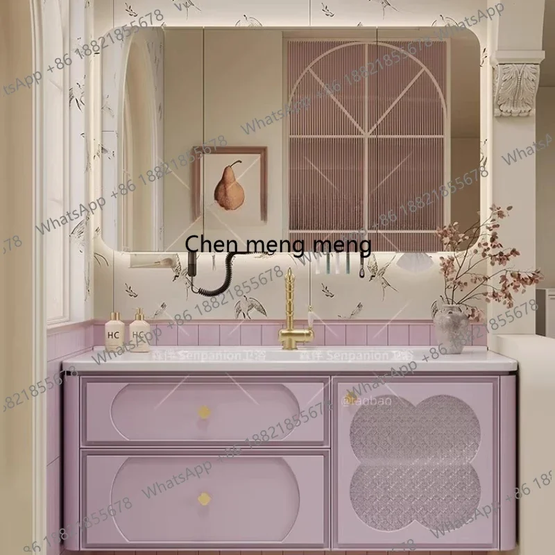 YL Holder Vanity Bathroom Cabinet Drawer Wall Mount Simple Dresser Bathroom Cabinet Mirror Natural Armario Para Banheiro Furnitu