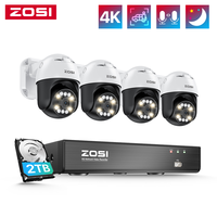 ZOSI 5MP 8MP POE Video Surveillance Kit Smart AI Detection 4K 8CH Nvr Factory PTZ Security Camera System Waterproof IP Cam Cctv