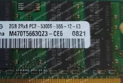 Para portátil Netbook de 2GB RAM DDR2 SO-DIMM 667 Mhz PC2-5300 M470T5663QZ3-CE6