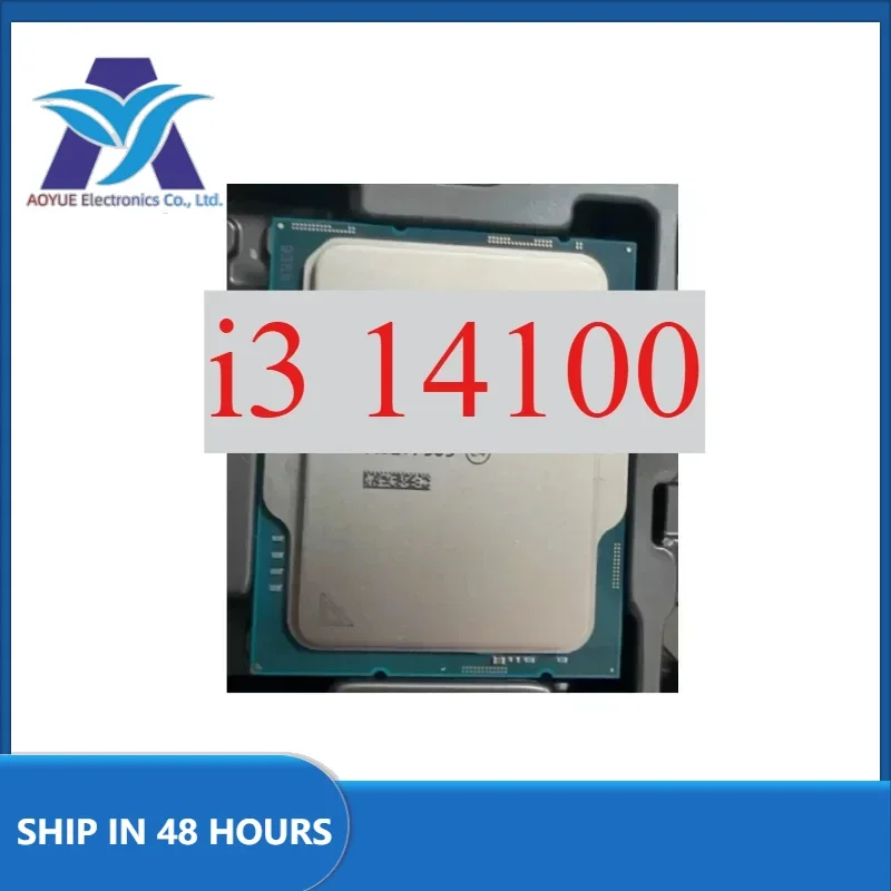 1pcs Perfect test i3 14100 i3-14100 CPU official edition 4 core 8 thread frequency 3.5