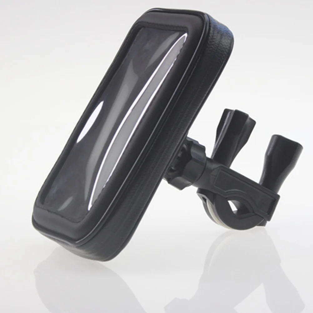 

Waterproof 4.7 Inch Mobile Phone Mount Assembly and Disassembly for Cycling with Touch Access Black Bike Phone Holder