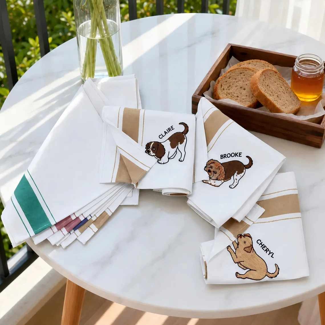 Embroidery Name Designs - Individuell besticktes Handtuch für Haustiere, personalisierte