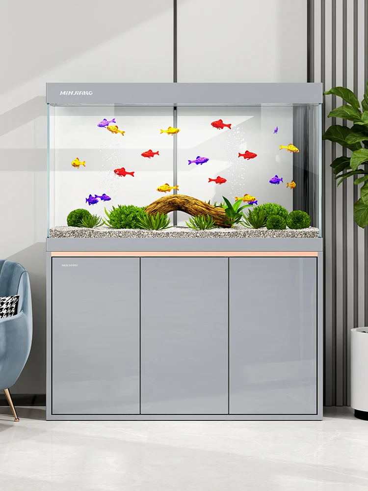 Minjiang-pecera de serie minimalista, sala de estar, hogar