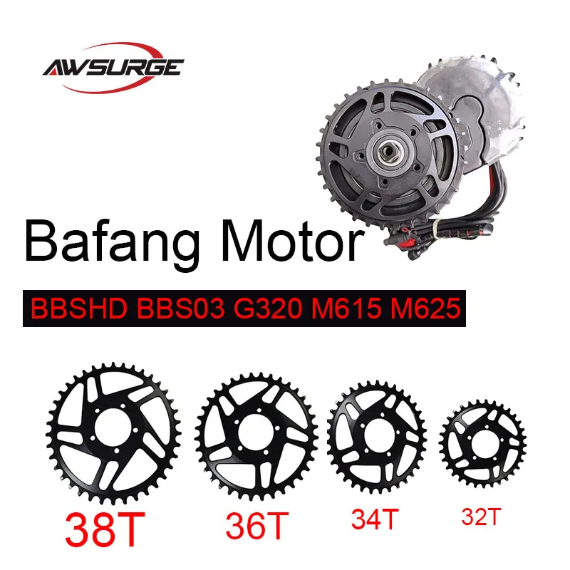 Bafang Motor Toothed Disc Electric Bicycle for BBSHD BBS03 G320 M615 M625 1000W 32T 34T 36T 38T FAT E-Bike Modified Dental Disc