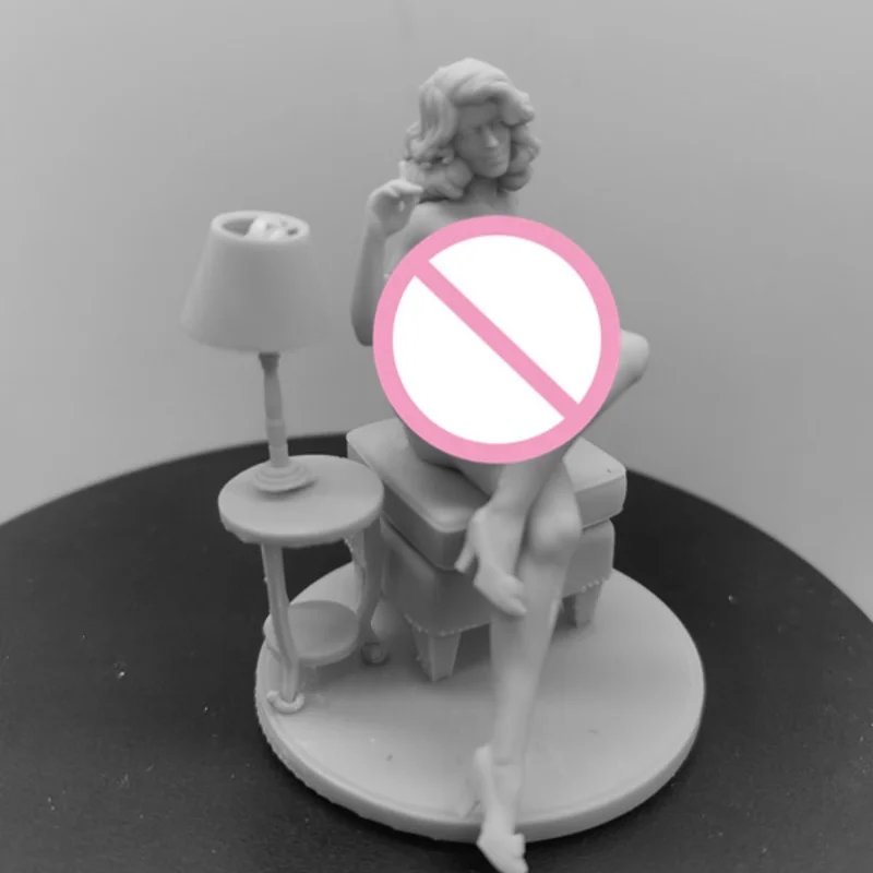 Agente eva 1/24 escala resina figura modelo kit fundição minis figura desmontado e sem pintura hobby diorama brinquedos