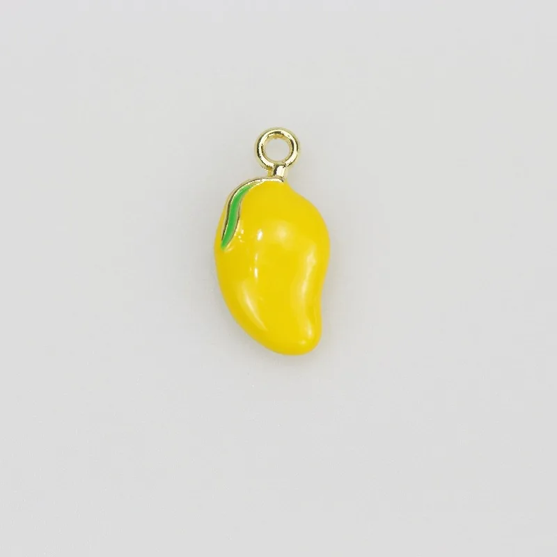 

2Pcs Fruit Series Pendant 3D Mango Banana Charm Earring Accessories Bracelet DIY Jewelry Accessories