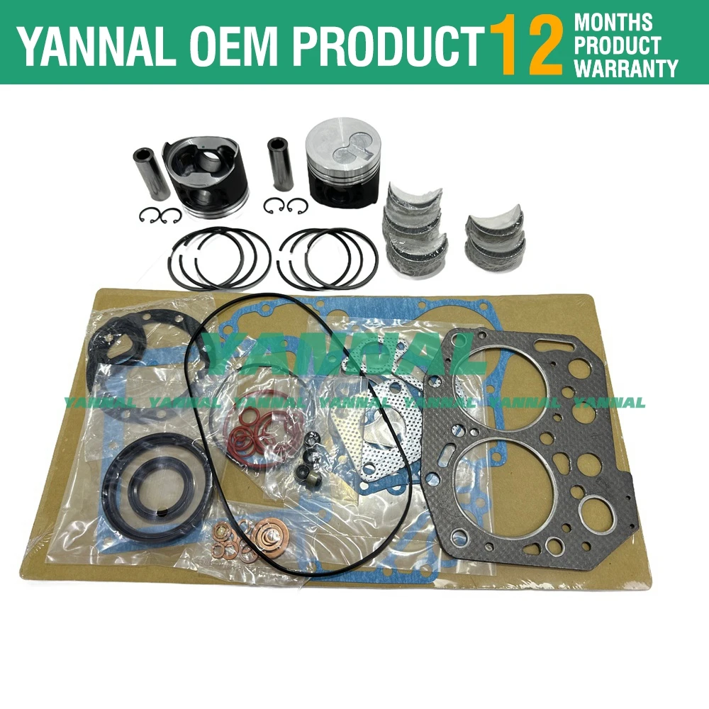 2D70E 2TNV70 Overhaul Rebuild Kit For Yanmar Engine Excavator Kobelco Z66PR Repair Parts