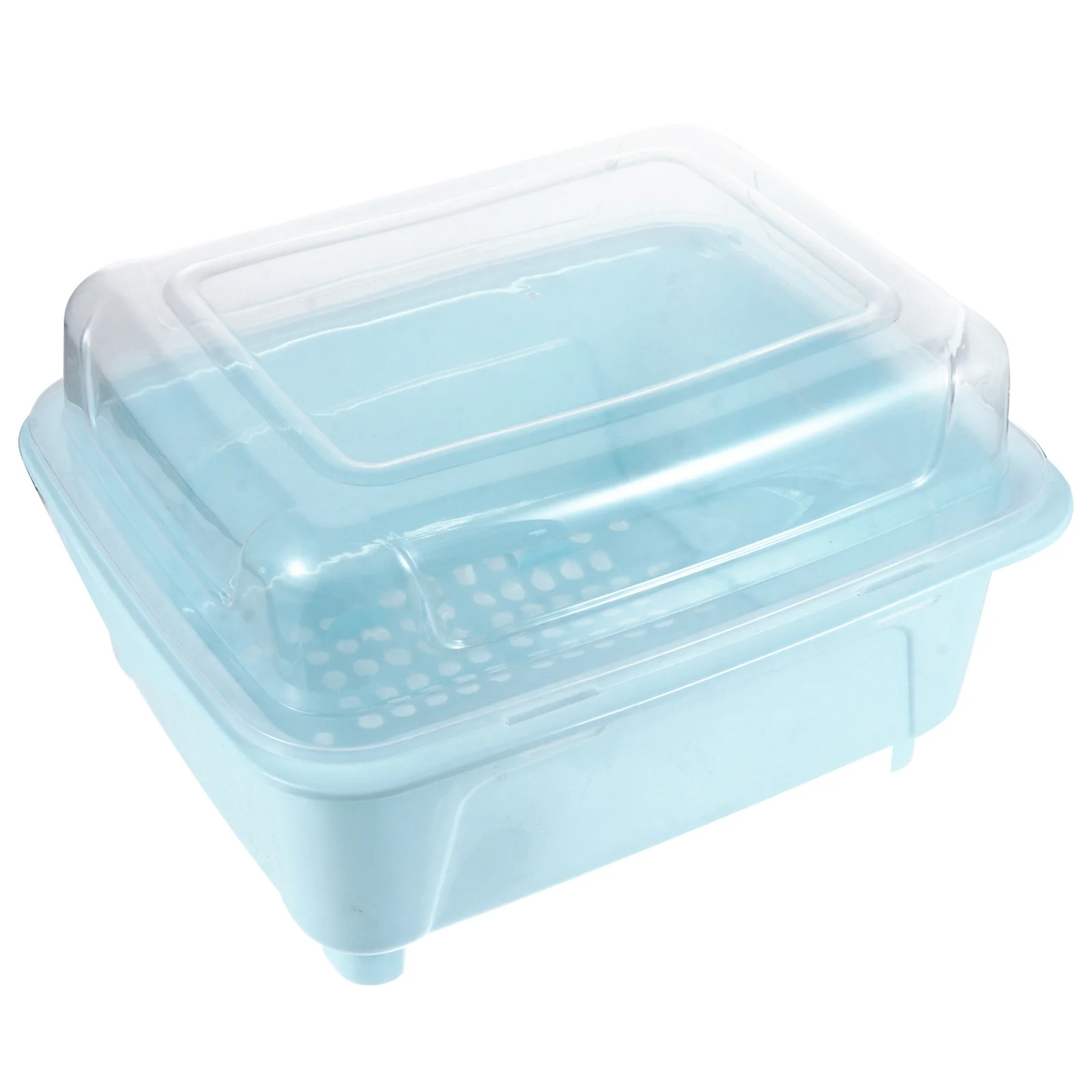 

Bowl Chopstick Storage Box Transparent Kitchen Tableware Organizer Drain Holes Eco-Friendly Cutlery Draining Box Kitchen Storage