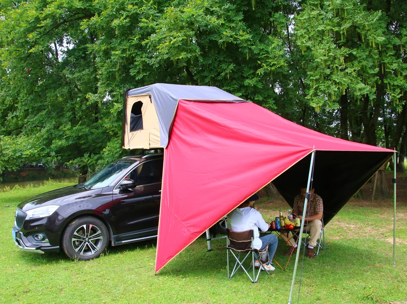 Roof tent outdoor go on road trip roof tent without building quick-opening double account