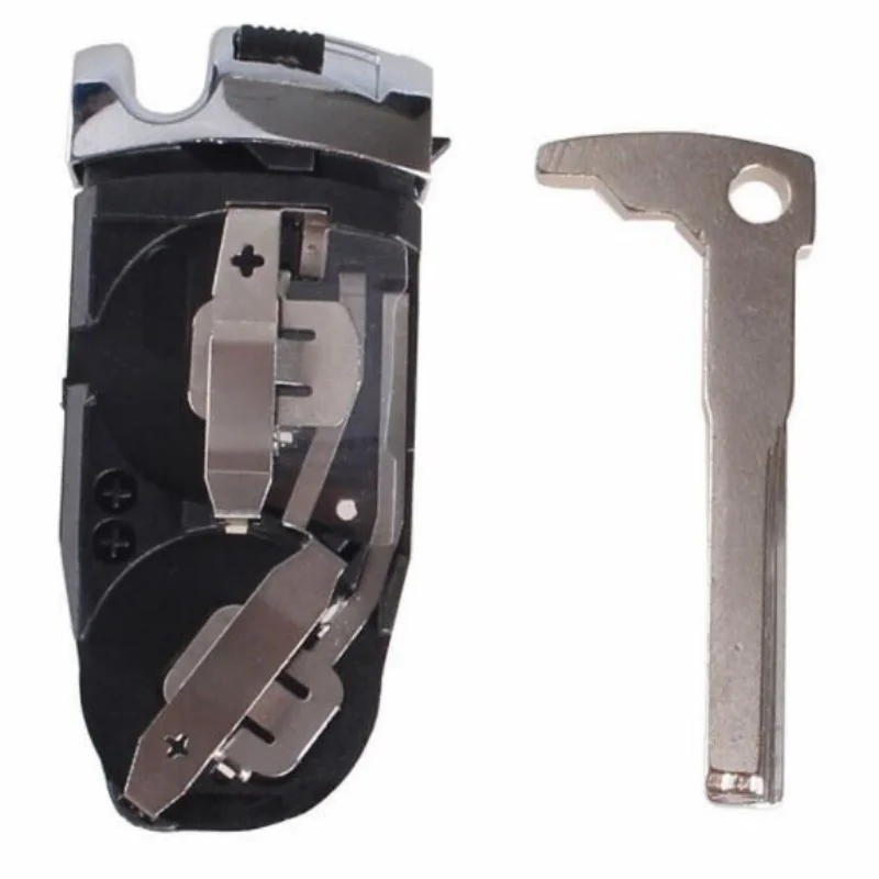 Car Lock Key Shell Key Case Replacement For Mercedes Benz 3 Button 2 Batteries Slot Key Fob Casing Key Shell Auto Accessories