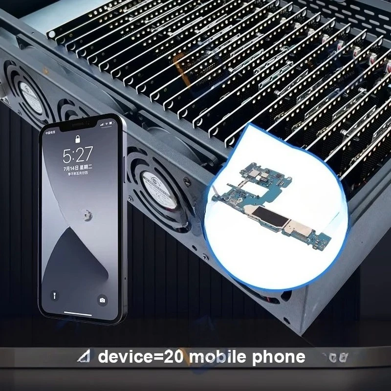 モバイルファームデバイスシャーシ スマートフォン クリックファーム