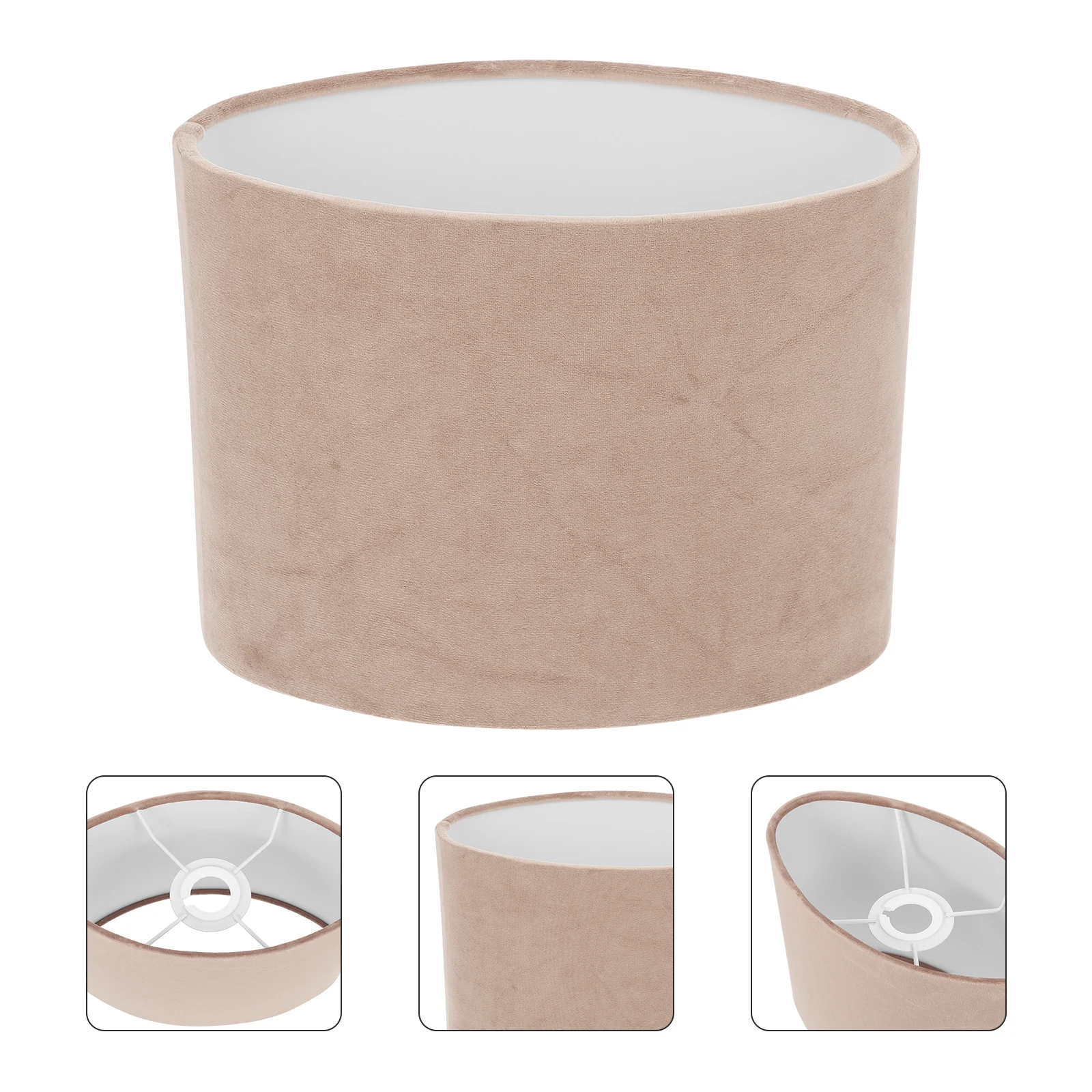 

Decorative Oval Cloth Lampshade Table Light Cover Accessory Home Use Bedroom Lamp Cover Creative Light Shell Durable Practical