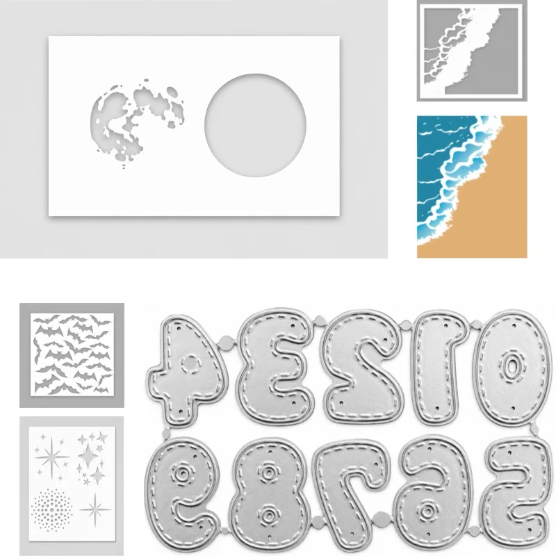 Irregular Broken Intermittent Metal Cutting Dies for DIY Scrap Booking Crafts Dies Cut Stencils Maker Photo Album Template 2026